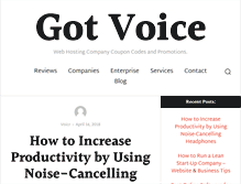 Tablet Screenshot of gotvoice.com